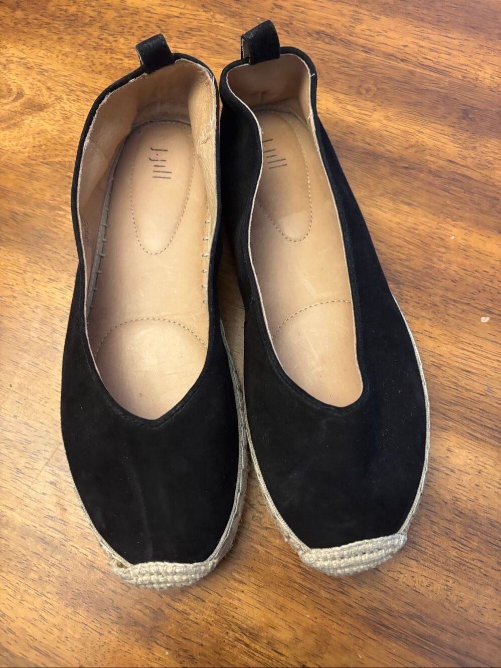 Leather espadrilles by J. Jill